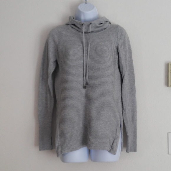 Artisan Ny Tops - ARTISAN NY Ribbed Cowel Neck Grey Pullover